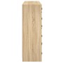 Regal mit Holztüren aus Sonoma-Eiche 136x37x109 cm von , Bücherregale und Regale - Ref: Foro24-3206512, Preis: 224,73 €, Raba...