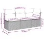 3-seater garden sofa with beige synthetic rattan cushions by , Outdoor sofas - Ref: Foro24-366103, Price: 195,49 €, Discount: %