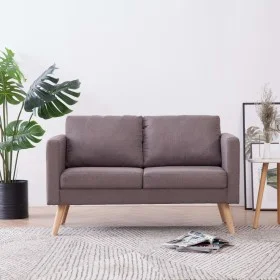 Sofá de 2 plazas de tela color gris taupe by vidaXL, Sofas - Ref: Foro24-281365, Price: 250,71 €, Discount: %