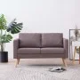 Sofá de 2 plazas de tela color gris taupe de vidaXL, Sofás - Ref: Foro24-281365, Precio: 250,70 €, Descuento: %