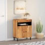Armario auxiliar madera maciza de acacia 60x33x75 cm