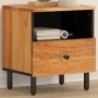 Mesita de noche de madera maciza de acacia 40x33x46 cm de , Mesitas de noche - Ref: Foro24-356861, Precio: 47,24 €, Descuento: %