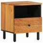 Mesita de noche de madera maciza de acacia 40x33x46 cm de , Mesitas de noche - Ref: Foro24-356861, Precio: 47,24 €, Descuento: %