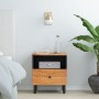 Mesita de noche de madera maciza de acacia 40x33x46 cm de , Mesitas de noche - Ref: Foro24-356861, Precio: 47,65 €, Descuento: %
