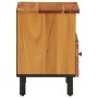 Mesita de noche de madera maciza de acacia 40x33x46 cm de , Mesitas de noche - Ref: Foro24-356861, Precio: 47,24 €, Descuento: %