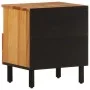 Mesita de noche de madera maciza de acacia 40x33x46 cm de , Mesitas de noche - Ref: Foro24-356861, Precio: 47,24 €, Descuento: %