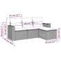 Juego de sofás jardín 4 pzas con cojines ratán sintético negro by , Modular outdoor sofas - Ref: Foro24-3251202, Price: 287,6...