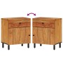 Mesita de noche madera maciza de acacia 50x33x60 cm de , Mesitas de noche - Ref: Foro24-356863, Precio: 65,95 €, Descuento: %