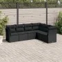 Set de sofás de jardín 6 piezas y cojines ratán sintético negro by , Garden sets - Ref: Foro24-3217675, Price: 400,20 €, Disc...