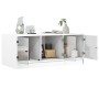 Weißer Couchtisch mit Glastüren 102x50x42 cm von , Couchtisch - Ref: Foro24-836413, Preis: 81,71 €, Rabatt: %