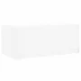 Mesa de centro con puertas de vidrio blanca 102x50x42 cm by , Coffee table - Ref: Foro24-836413, Price: 80,73 €, Discount: %