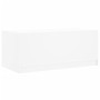 Weißer Couchtisch mit Glastüren 102x50x42 cm von , Couchtisch - Ref: Foro24-836413, Preis: 81,71 €, Rabatt: %