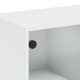Weißer Couchtisch mit Glastüren 102x50x42 cm von , Couchtisch - Ref: Foro24-836413, Preis: 81,71 €, Rabatt: %