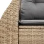 Sofá de jardín con cojines de 2 plazas ratán sintético beige by , Outdoor sofas - Ref: Foro24-366094, Price: 156,92 €, Discou...