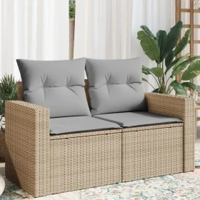 Gartensofa mit 2-Sitzer Kissen aus synthetischem Rattan in Beige. von , Outdoor-Sofas - Ref: Foro24-366105, Preis: 211,73 €, ...