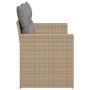 Sofá de jardín con cojines de 2 plazas ratán sintético beige by , Outdoor sofas - Ref: Foro24-366105, Price: 193,07 €, Discou...