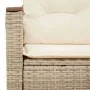 Sofá de jardín con cojines de 2 plazas ratán sintético beige by , Outdoor sofas - Ref: Foro24-366082, Price: 172,78 €, Discou...