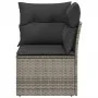 Graues Gartenecksofa mit Kissen aus synthetischem Rattan von , Outdoor-Sofas - Ref: Foro24-366113, Preis: 79,56 €, Rabatt: %