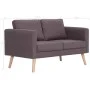 Zweiplätziges Stoffsofa in Taupe-Grau. von vidaXL, Sofas - Ref: Foro24-281365, Preis: 250,71 €, Rabatt: %