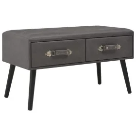 Gray synthetic leather coffee table 80x40x46 cm by vidaXL, Coffee table - Ref: Foro24-247545, Price: 67,18 €, Discount: %