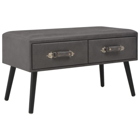 Gray synthetic leather coffee table 80x40x46 cm by vidaXL, Coffee table - Ref: Foro24-247545, Price: 73,46 €, Discount: %