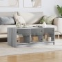 Couchtisch mit grauen Sonoma-Glastüren 102x50x42 cm von , Couchtisch - Ref: Foro24-836418, Preis: 81,15 €, Rabatt: %