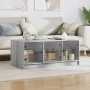 Mesa de centro con puertas de vidrio gris Sonoma 102x50x42 cm de , Mesas de centro - Ref: Foro24-836418, Precio: 80,14 €, Des...
