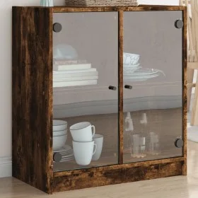 Nebenschrank mit rauchfarbenen Glastüren 68x37x75,5 cm aus Eichenholz. von , Sideboards - Ref: Foro24-836424, Preis: 68,86 €,...