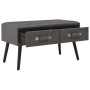 Gray synthetic leather coffee table 80x40x46 cm by vidaXL, Coffee table - Ref: Foro24-247545, Price: 73,46 €, Discount: %