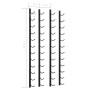 Wall wine racks for 12 bottles black iron 2 units by vidaXL, Wine racks - Ref: Foro24-282467, Price: 97,83 €, Discount: %