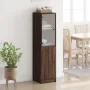 Vitrine mit brauner Eichenglastür 35x37x142 cm von , Sideboards - Ref: Foro24-836447, Preis: 86,99 €, Rabatt: %