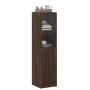 Vitrine mit brauner Eichenglastür 35x37x142 cm von , Sideboards - Ref: Foro24-836447, Preis: 86,99 €, Rabatt: %