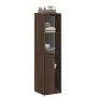 Vitrine mit brauner Eichenglastür 35x37x142 cm von , Sideboards - Ref: Foro24-836447, Preis: 86,99 €, Rabatt: %