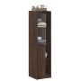 Vitrine mit brauner Eichenglastür 35x37x142 cm von , Sideboards - Ref: Foro24-836447, Preis: 88,37 €, Rabatt: %