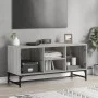 Mueble de TV con puertas de vidrio gris Sonoma 102x37x50 cm by , TV Furniture - Ref: Foro24-836537, Price: 49,42 €, Discount: %