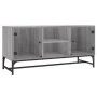 Mueble de TV con puertas de vidrio gris Sonoma 102x37x50 cm by , TV Furniture - Ref: Foro24-836537, Price: 49,42 €, Discount: %