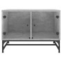 Mesa de centro puertas de vidrio gris hormigón 68,5x50x50 cm by , Coffee table - Ref: Foro24-836542, Price: 48,34 €, Discount: %