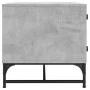 Grauer Beton-Couchtisch mit Glasfronttüren, 68,5x50x50 cm. von , Couchtisch - Ref: Foro24-836542, Preis: 47,92 €, Rabatt: %