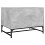 Grauer Beton-Couchtisch mit Glasfronttüren, 68,5x50x50 cm. von , Couchtisch - Ref: Foro24-836542, Preis: 47,92 €, Rabatt: %