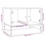 Grauer Beton-Couchtisch mit Glasfronttüren, 68,5x50x50 cm. von , Couchtisch - Ref: Foro24-836542, Preis: 47,92 €, Rabatt: %