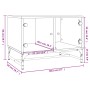 Mesa de centro puertas de vidrio gris hormigón 68,5x50x50 cm by , Coffee table - Ref: Foro24-836542, Price: 48,34 €, Discount: %