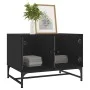 Schwarzer Couchtisch mit Glastüren 68,5x50x50 cm von , Couchtisch - Ref: Foro24-836540, Preis: 49,36 €, Rabatt: %