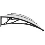 Marquesina para puerta PC negro y transparente 240x75 cm de vidaXL, Toldos - Ref: Foro24-144816, Precio: 75,20 €, Descuento: %