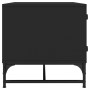 Mesa de centro con puertas de vidrio negra 68,5x50x50 cm by , Coffee table - Ref: Foro24-836540, Price: 49,73 €, Discount: %
