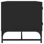 Mesa de centro con puertas de vidrio negra 68,5x50x50 cm by , Coffee table - Ref: Foro24-836540, Price: 49,36 €, Discount: %