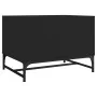 Mesa de centro con puertas de vidrio negra 68,5x50x50 cm by , Coffee table - Ref: Foro24-836540, Price: 49,36 €, Discount: %