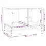 Mesa de centro con puertas de vidrio negra 68,5x50x50 cm by , Coffee table - Ref: Foro24-836540, Price: 49,36 €, Discount: %