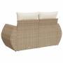 Gartensofa mit 2-Sitzer Kissen aus synthetischem Rattan in Beige. von , Outdoor-Sofas - Ref: Foro24-366080, Preis: 196,67 €, ...