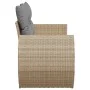 Sofá de jardín con cojines de 2 plazas ratán sintético beige by , Outdoor sofas - Ref: Foro24-366107, Price: 182,40 €, Discou...
