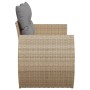 Sofá de jardín con cojines de 2 plazas ratán sintético beige by , Outdoor sofas - Ref: Foro24-366107, Price: 178,57 €, Discou...